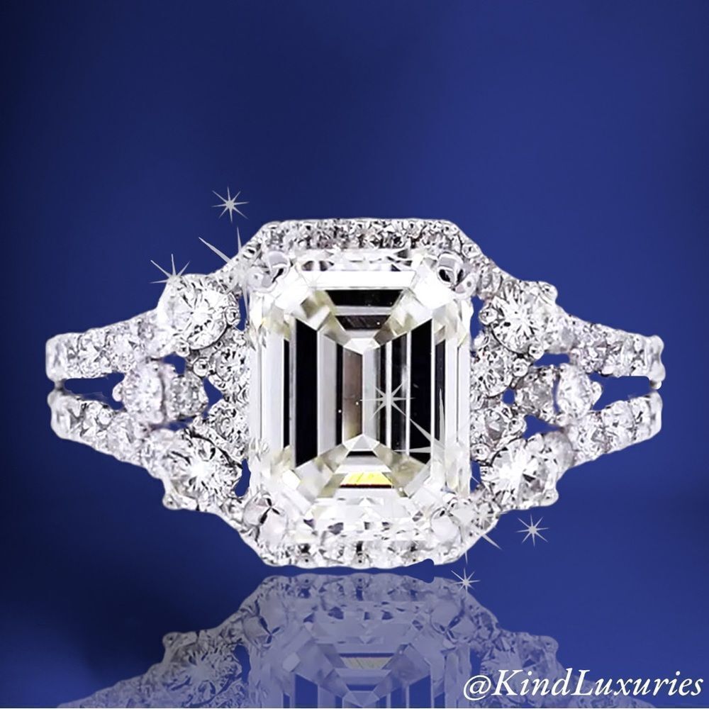 ❤️110❤️ 925 Sterling Silver Diamond‎ Wedding Ring